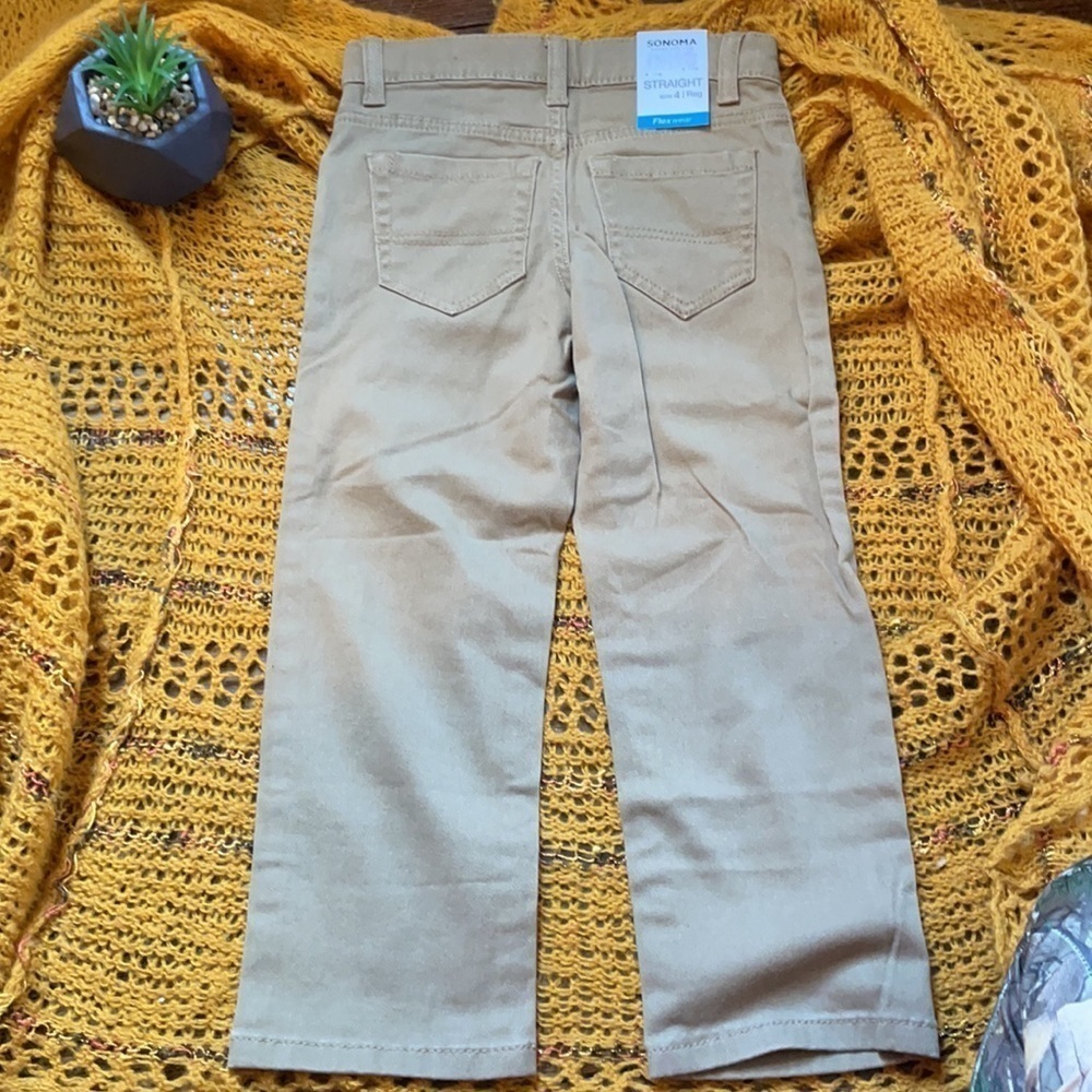🤗NWT Sonoma straight pants wood bridge size 4 reg - Picture 4 of 10